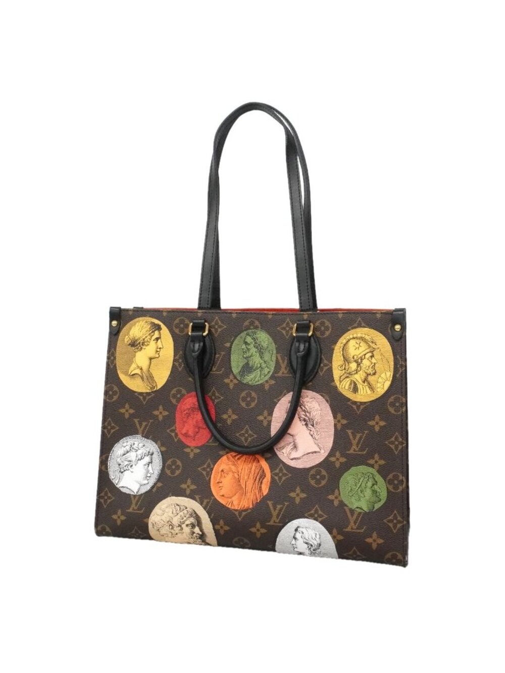 Louis Vuitton Tote Bag Monogram Cameo Fornasetti Collaboration On The Go MM